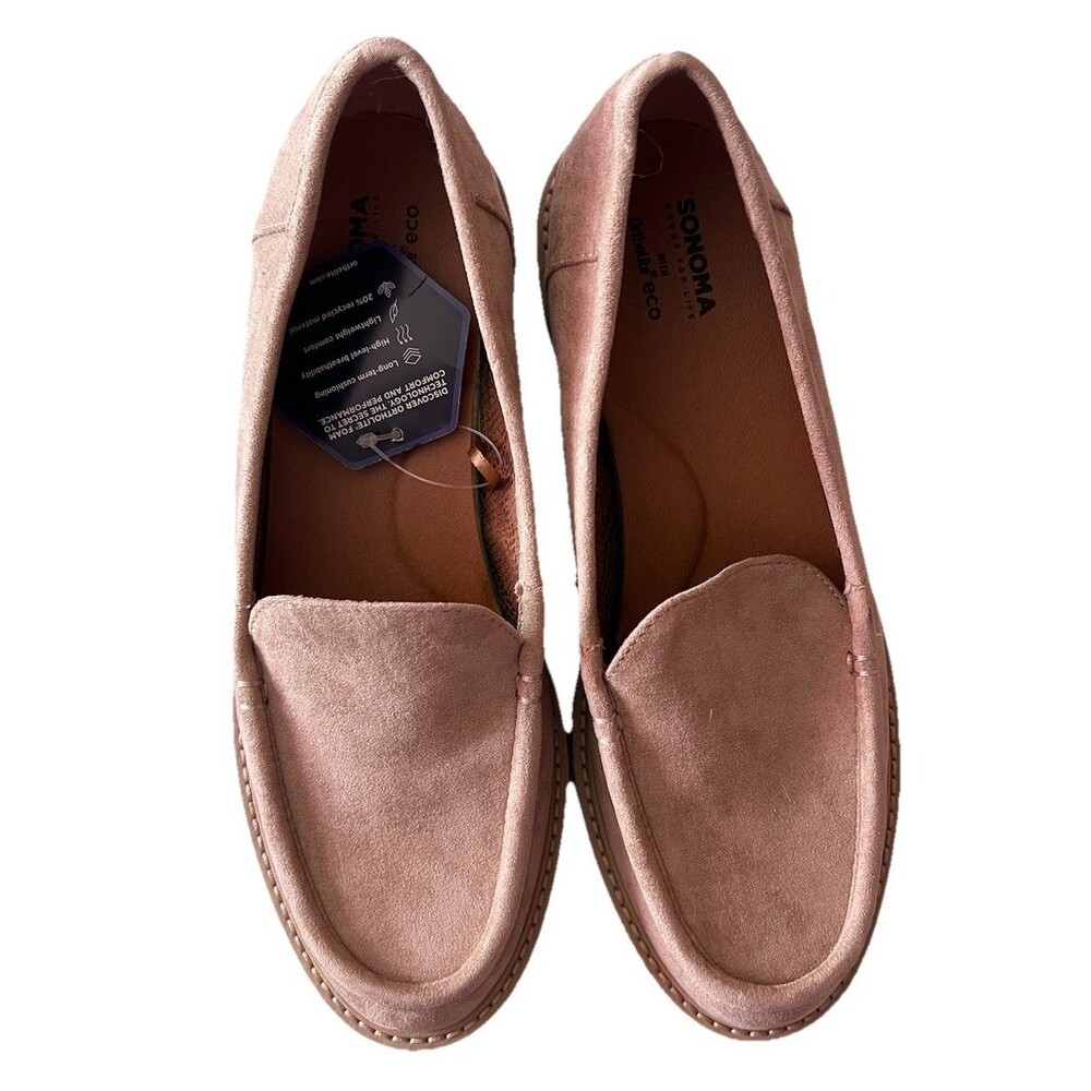 SONOMA GOODS FOR LIFE WITH Ortholite® eco Women’s Beige Chunky Loafer Size 7.5